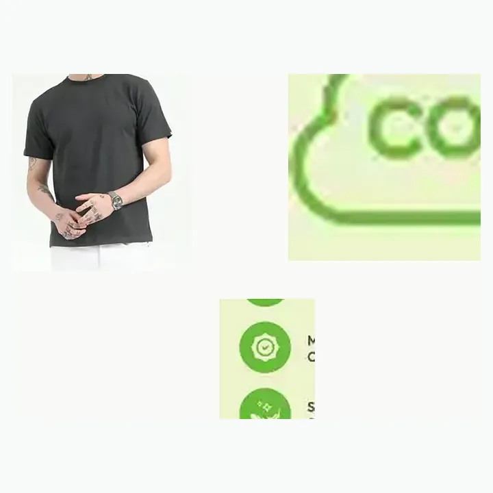 Organic Crew Neck T-shirt detail