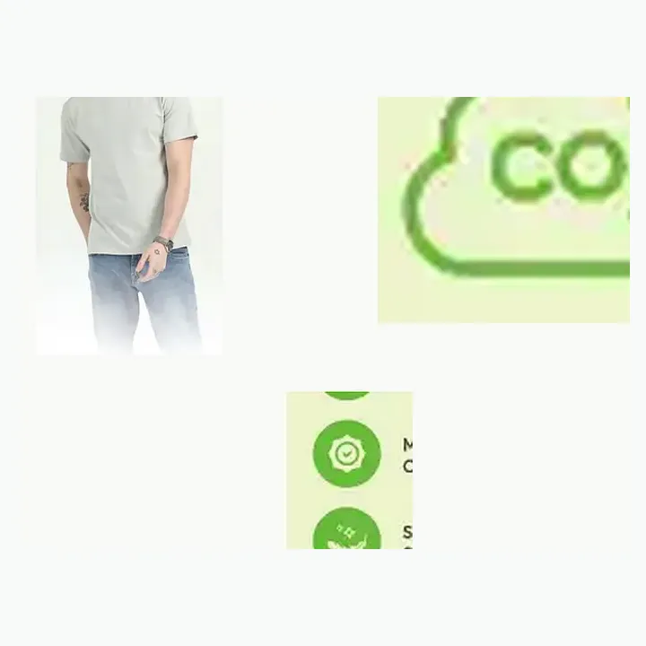 Organic Crew Neck T-shirt detail