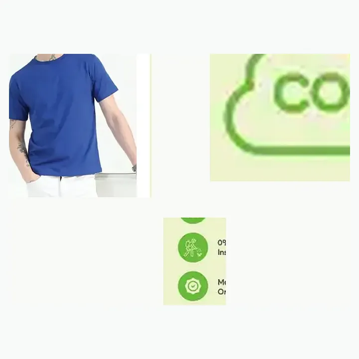 Organic Crew Neck T-shirt detail