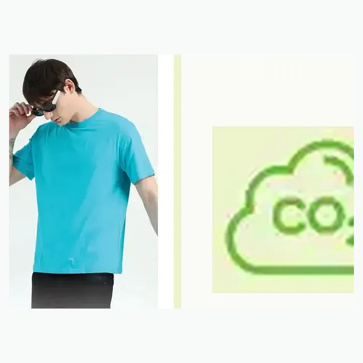 Organic Crew Neck T-shirt detail