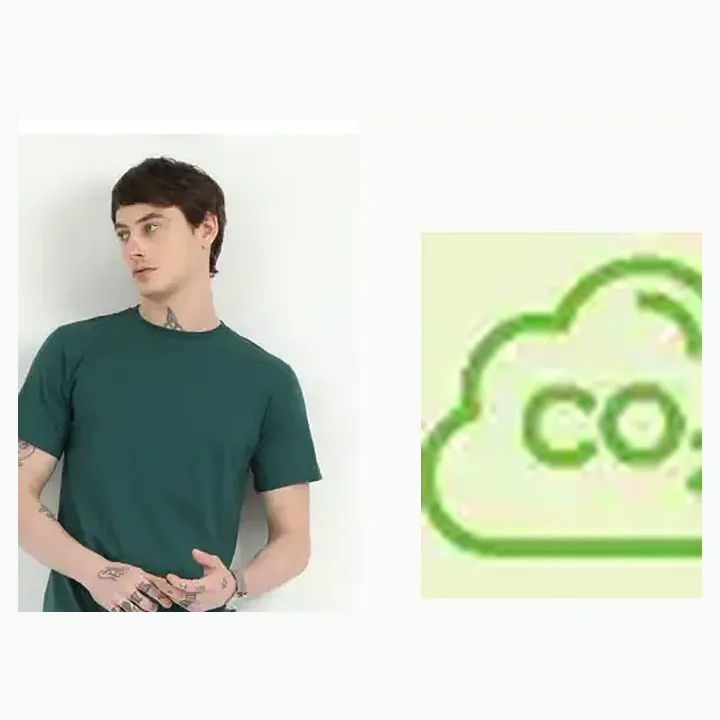 Organic Crew Neck T-shirt detail