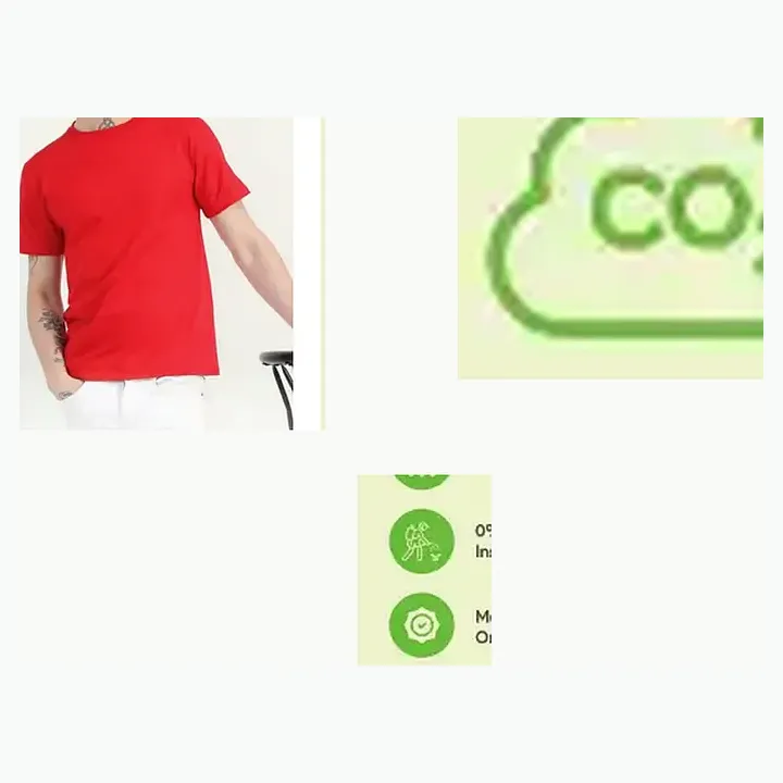 Organic Crew Neck T-shirt detail