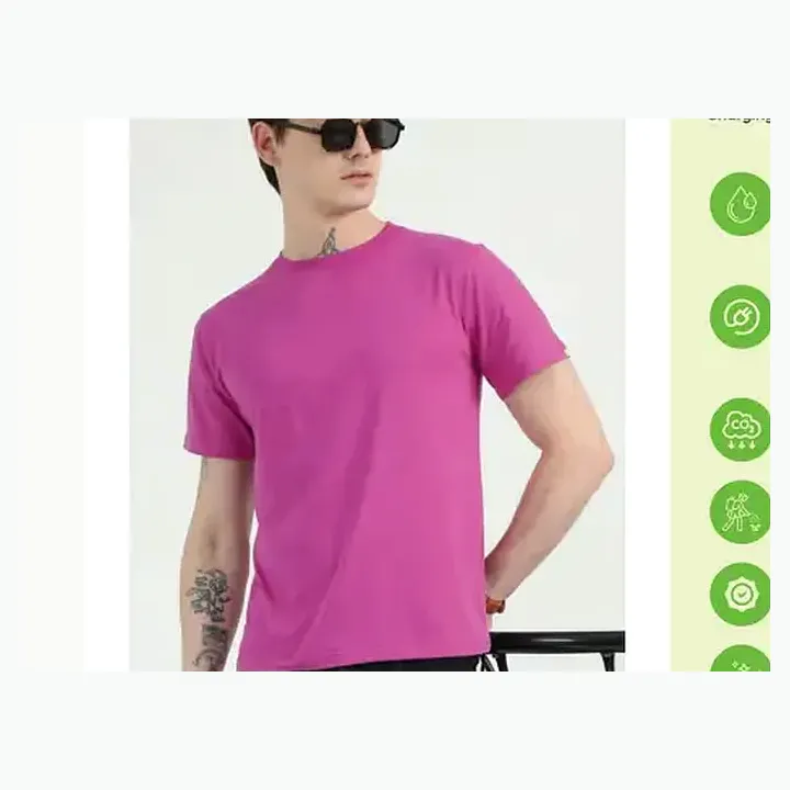 Organic Crew Neck T-shirt detail