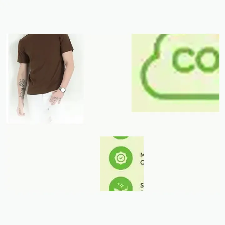 Organic Crew Neck T-shirt detail