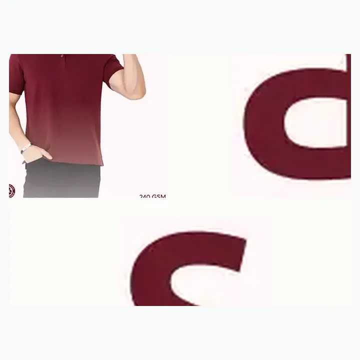 Recycled Poly-Cotton Polo T-Shirt – 240 GSM detail