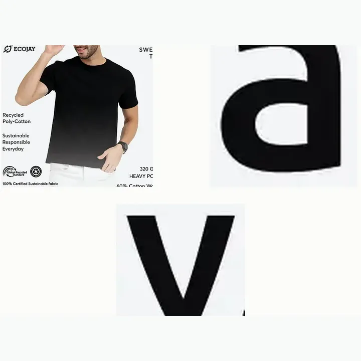 Recycled Poly-Cotton Heavy Sweat Tee – 320 GSM