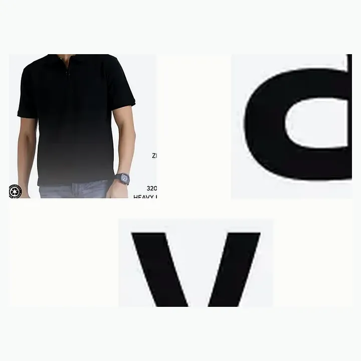 Recycled Poly-Cotton Sweat Polo – 320 GSM detail