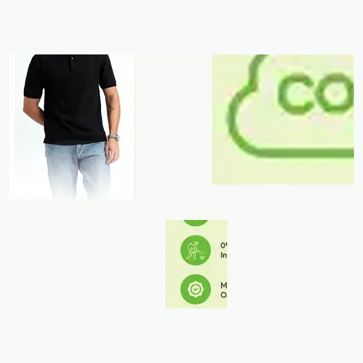 Organic Polo T-shirt detail