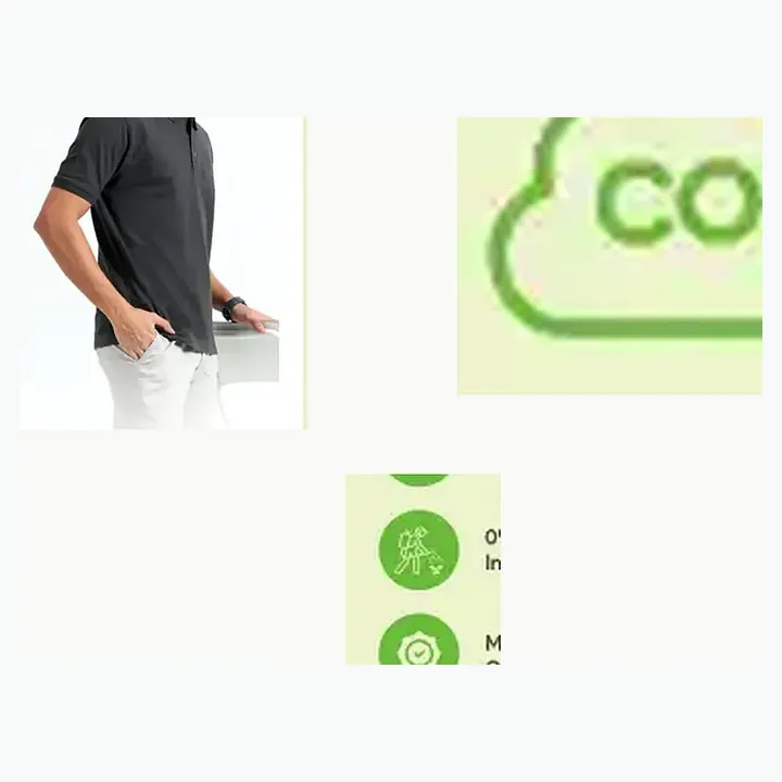 Organic Polo T-shirt detail
