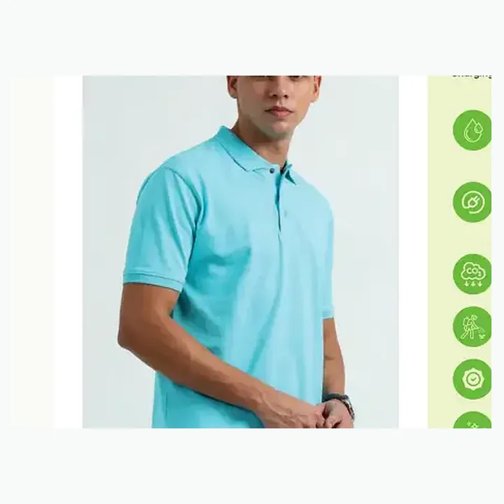 Organic Polo T-shirt detail