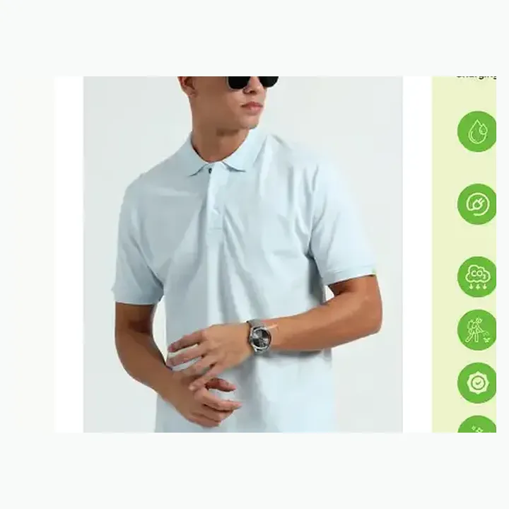 Organic Polo T-shirt detail