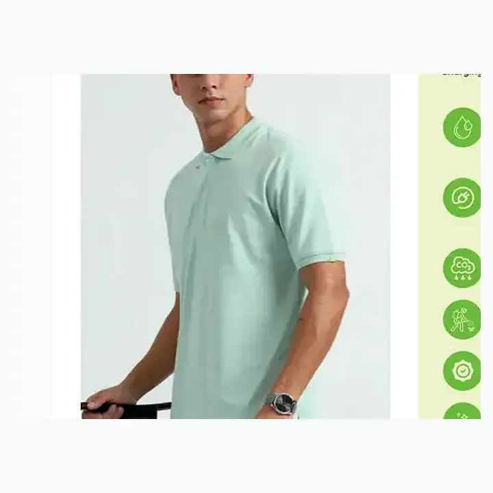 Organic Polo T-shirt detail