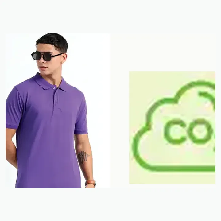Organic Polo T-shirt detail