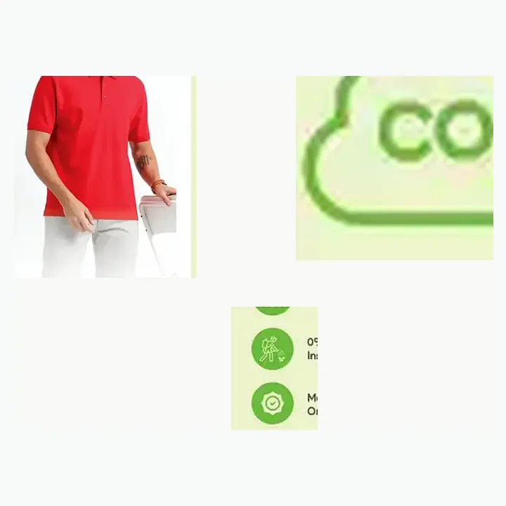 Organic Polo T-shirt detail