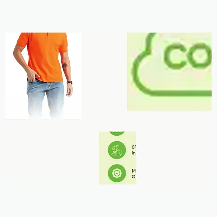 Organic Polo T-shirt detail