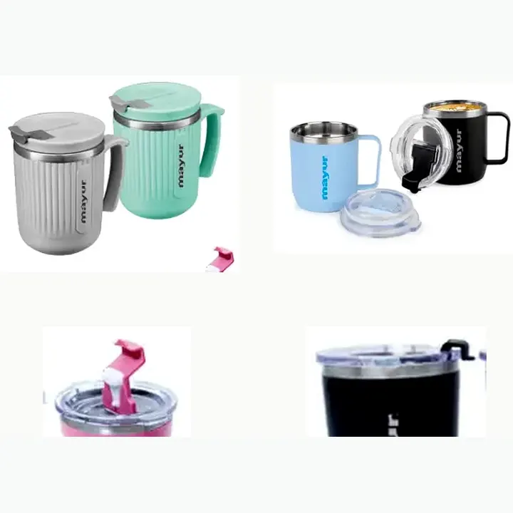 Tulip & Rose Insulated Flip Top Mugs