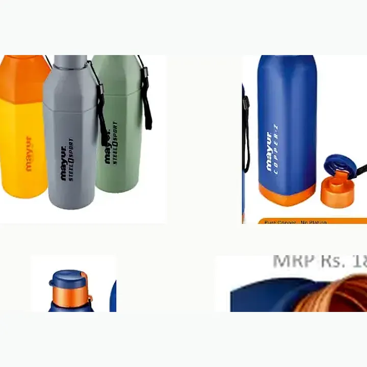Copperz Copper Bottle & Hexa Steel Bottle detail