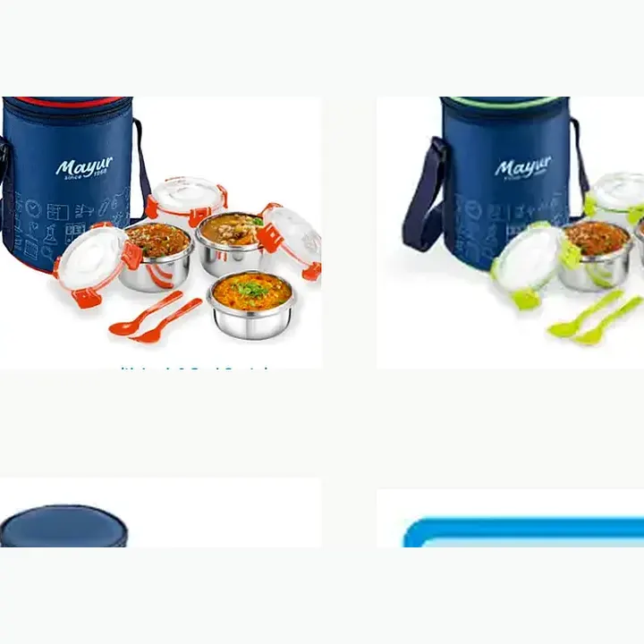 Spain Tiffin with Lock & Seal Containers detail