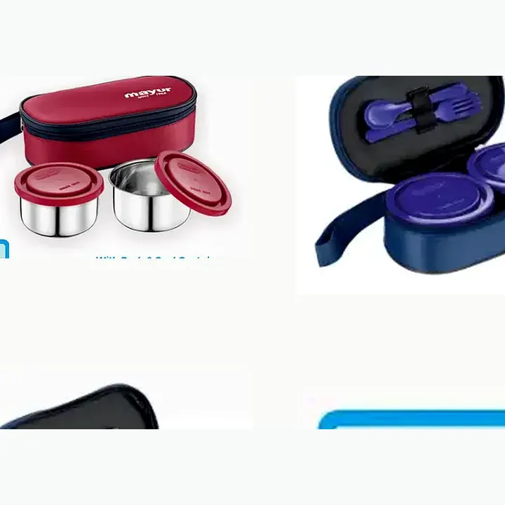 Big Bite Tiffin with Push & Seal Containers detail