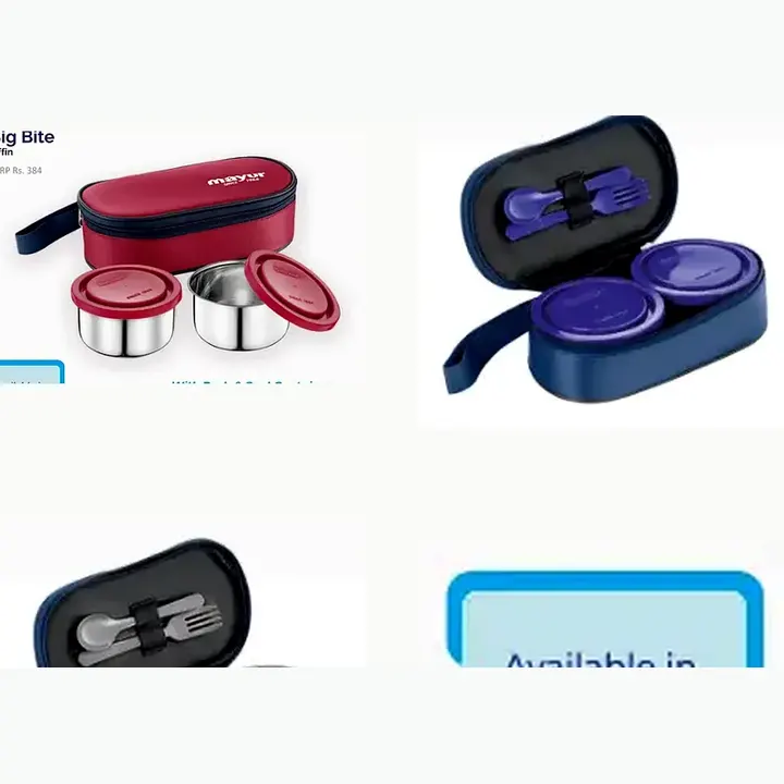 Big Bite Tiffin with Push & Seal Containers