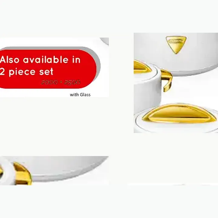 Luxury Leather Glass SS Casserole Set detail