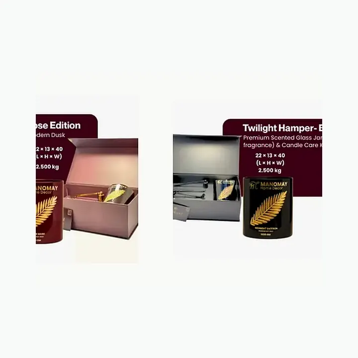 2 Premium Scented Glass Jar Candles (Modern Dusk alternate view