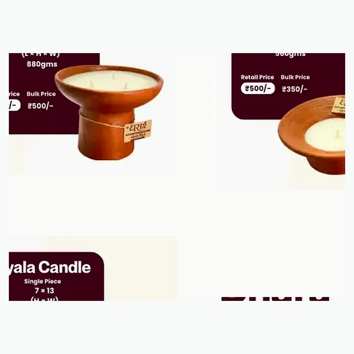 Pyala Candle detail