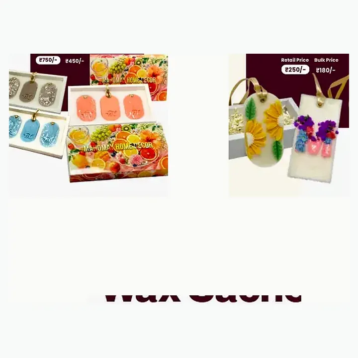 3 Wax Sachet Box detail