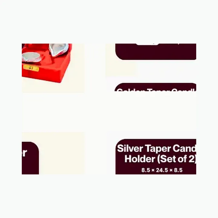 Golden Taper Candle alternate view