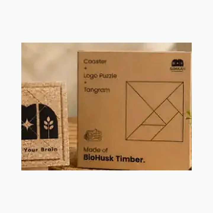 Biohusk Coaster-tangram Puzzle alternate view