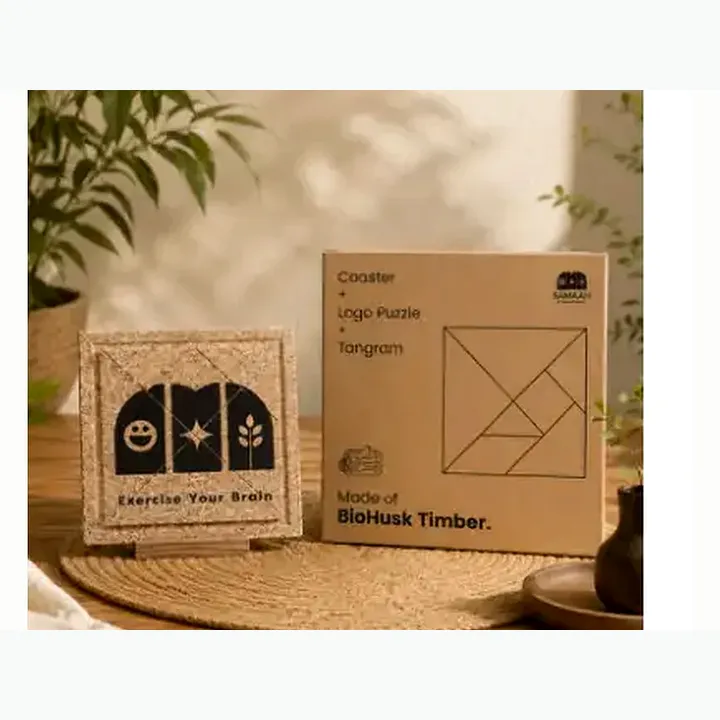 Biohusk Coaster-tangram Puzzle