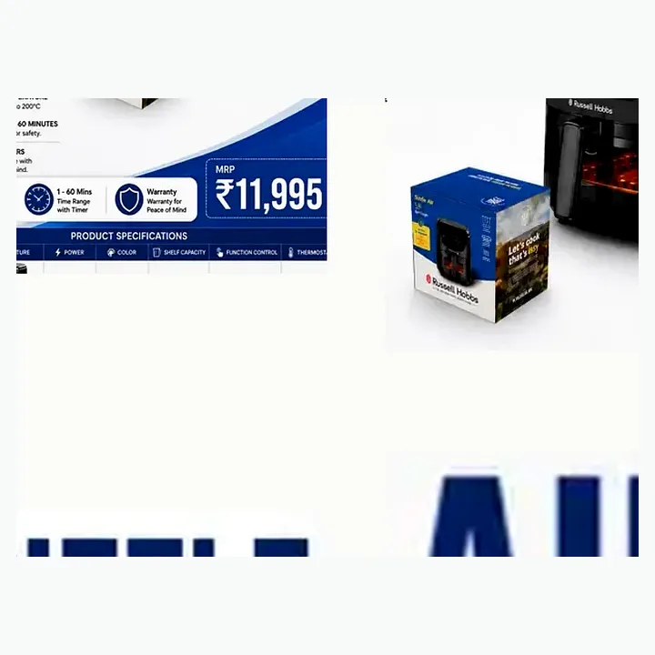 Raf5500 — Sizzle Air Fryer 5.5ltr (1350w) detail