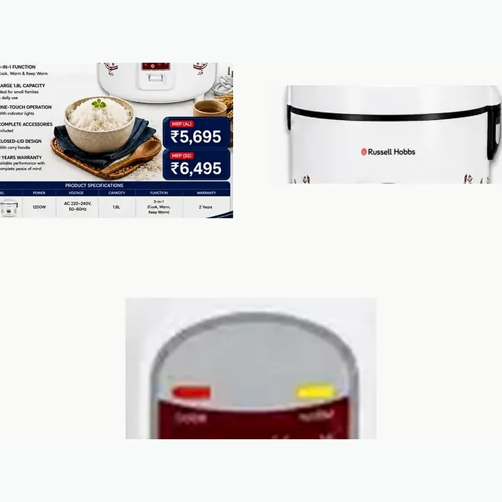 DRC1.8L - SS — 1.8L SS Rice Cooker 700W