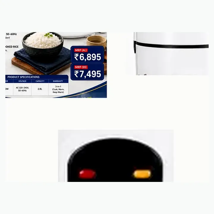 DRC2.8L - SS — 2.8L SS Rice Cooker 1000W detail