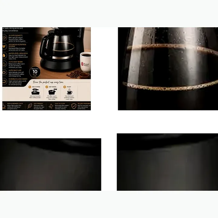 RCM100 — DRIP COFFEE MAKER (1000 w) 8-10 Cups