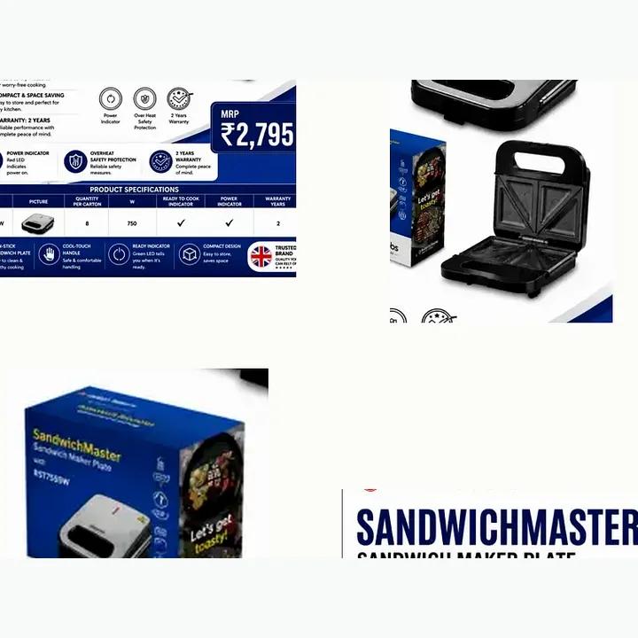 Rst 750 Sw — Sandwich Toster (750 W)