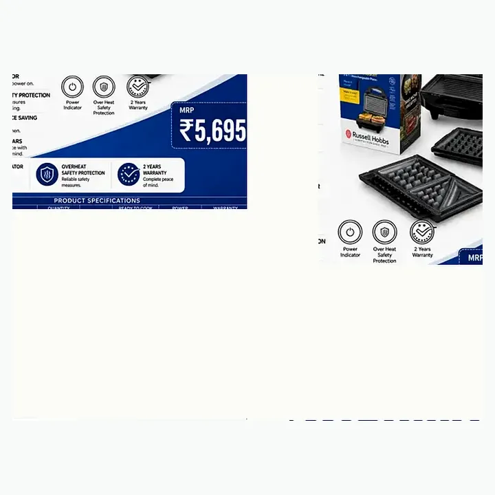 Rst 900 M3 Xl — M3 Changeable Plates Sanswich Toster (900w) detail