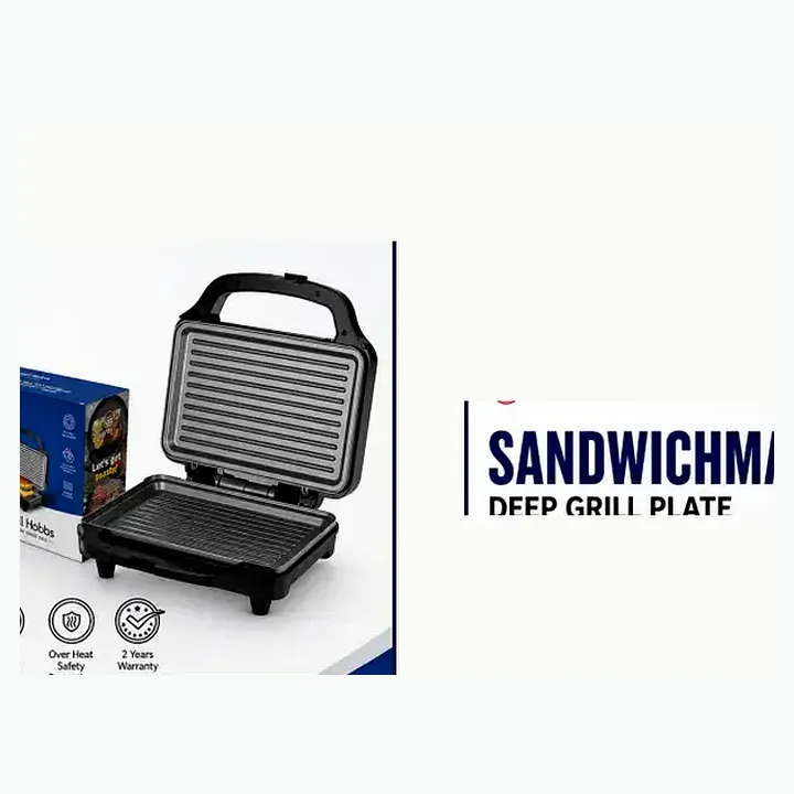 Rst 900 Gr Xl — Deep Grill Plate Toster (900w) detail