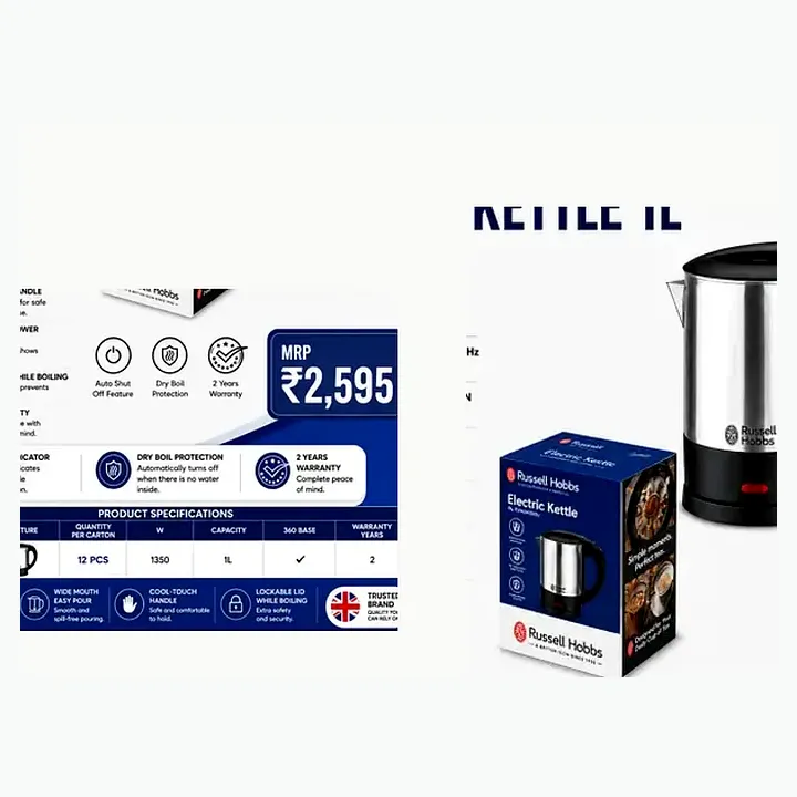 24994-70 — Colours Plus Mini Kettle - Cream /1 ltr. detail