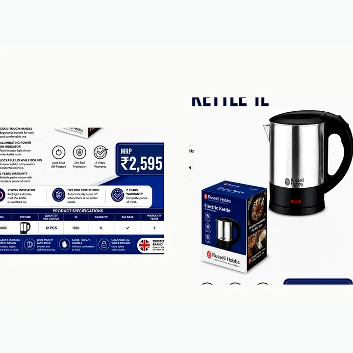 24994-70 — Colours Plus Mini Kettle - Cream /1 ltr.