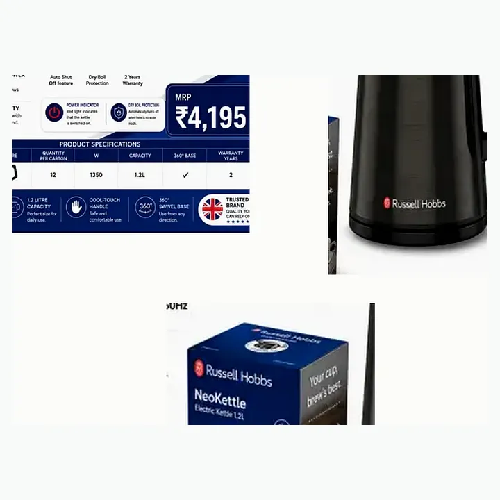28081-70 — Structure Kettle - Black / 1.7 ltr. detail