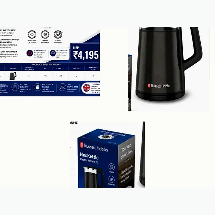 28081-70 — Structure Kettle - Black / 1.7 ltr.