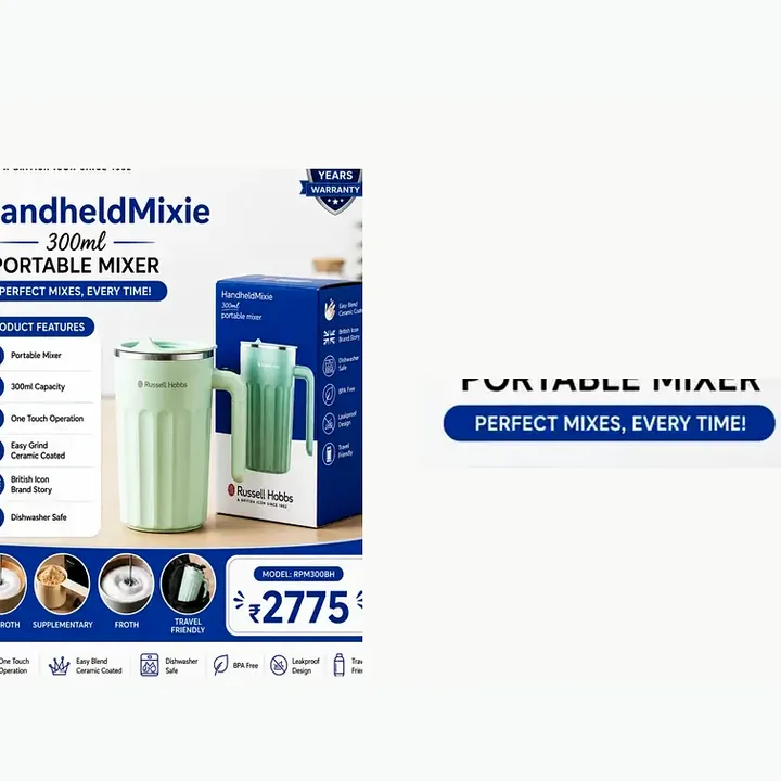 RPM300BH HandheldMixie 300ml portable mixer
