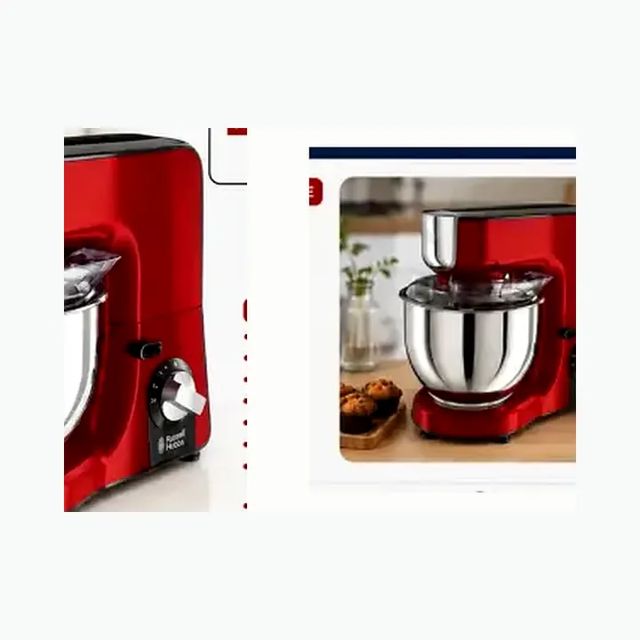 23480-56 — RED COLOUR 1000 W / 5 L SS Bowl , 1.5L Glass Blending Jug alternate view