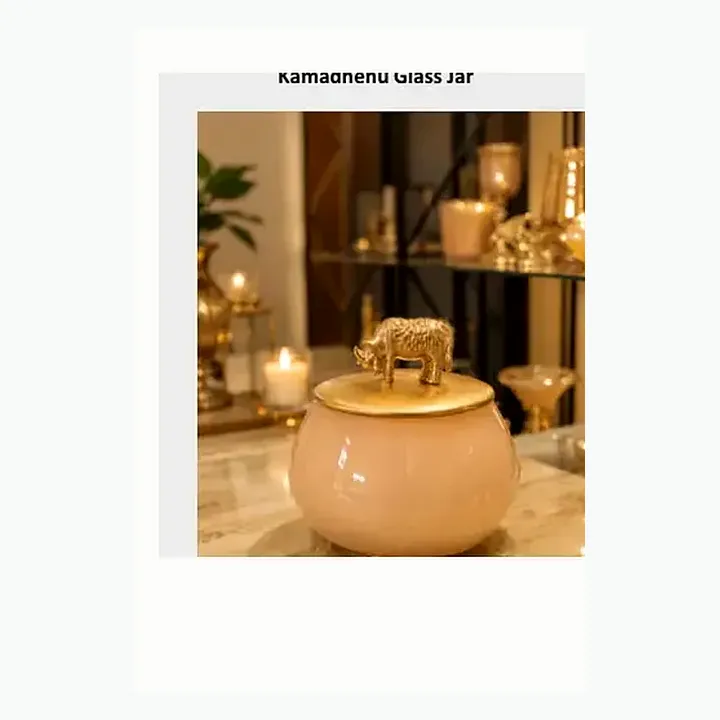Kamadhenu Glass Jar alternate view