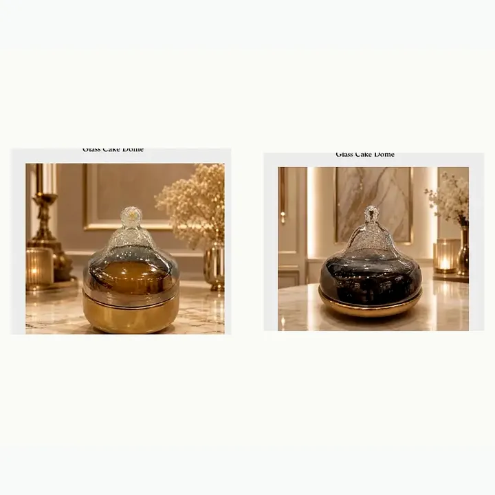 #6430 6x6x8 @499 Glass Cake Dome #6429 11x11x10 @1150 Glass Cake Dome