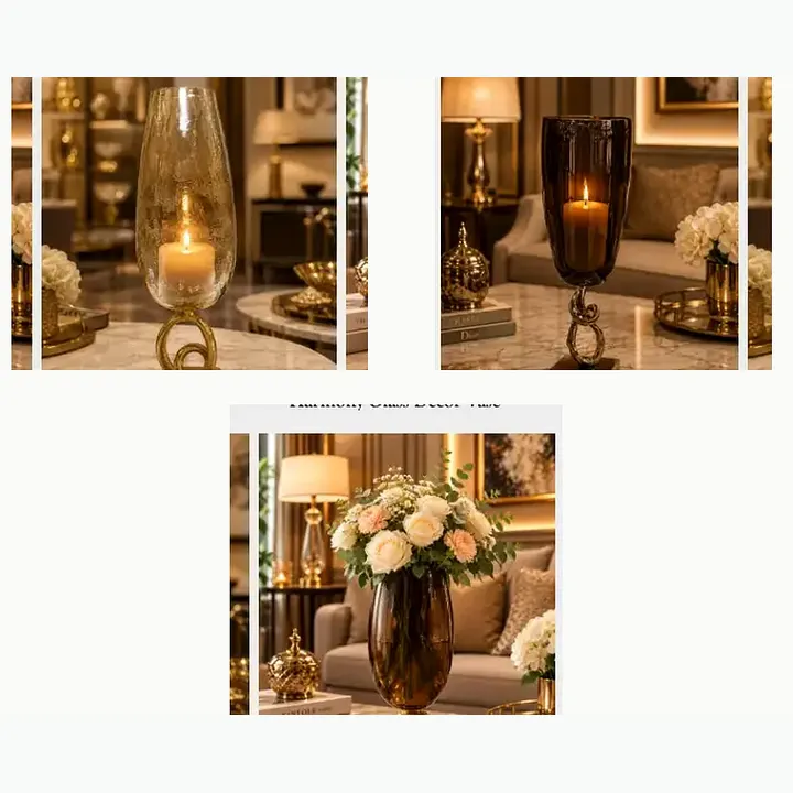Harmony Glass Décor Candle Holder