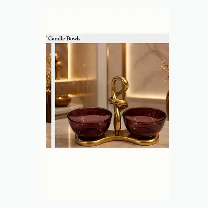 Harmony Glass Dry Fruit / Candle Bowls alternate view