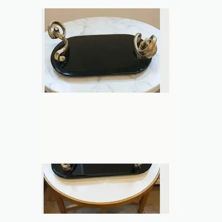 Harmony Serving Glass Trays detail