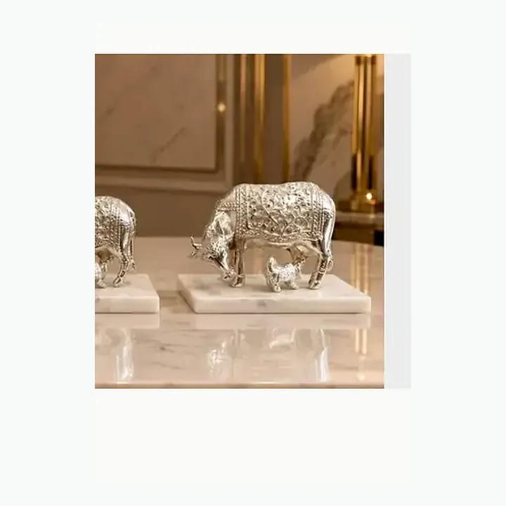 Crystal Kamadhenu Cow Sculptures alternate view
